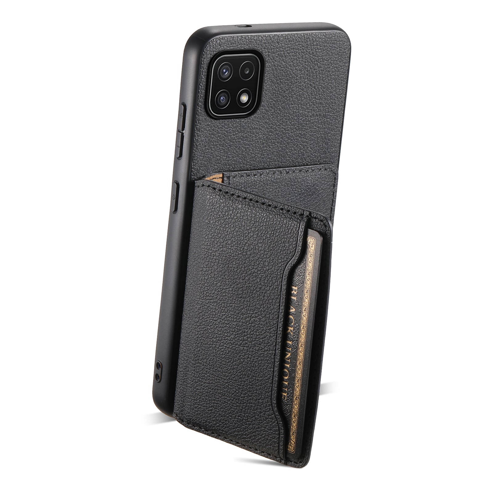 For Samsung Galaxy A22 5G (EU Version) Phone Case Calf Texture Card Slots Leather Back Cover For Samsung Galaxy A22 5G (EU Version) Phone Case Calf Texture Card Slots Leather Back Cover